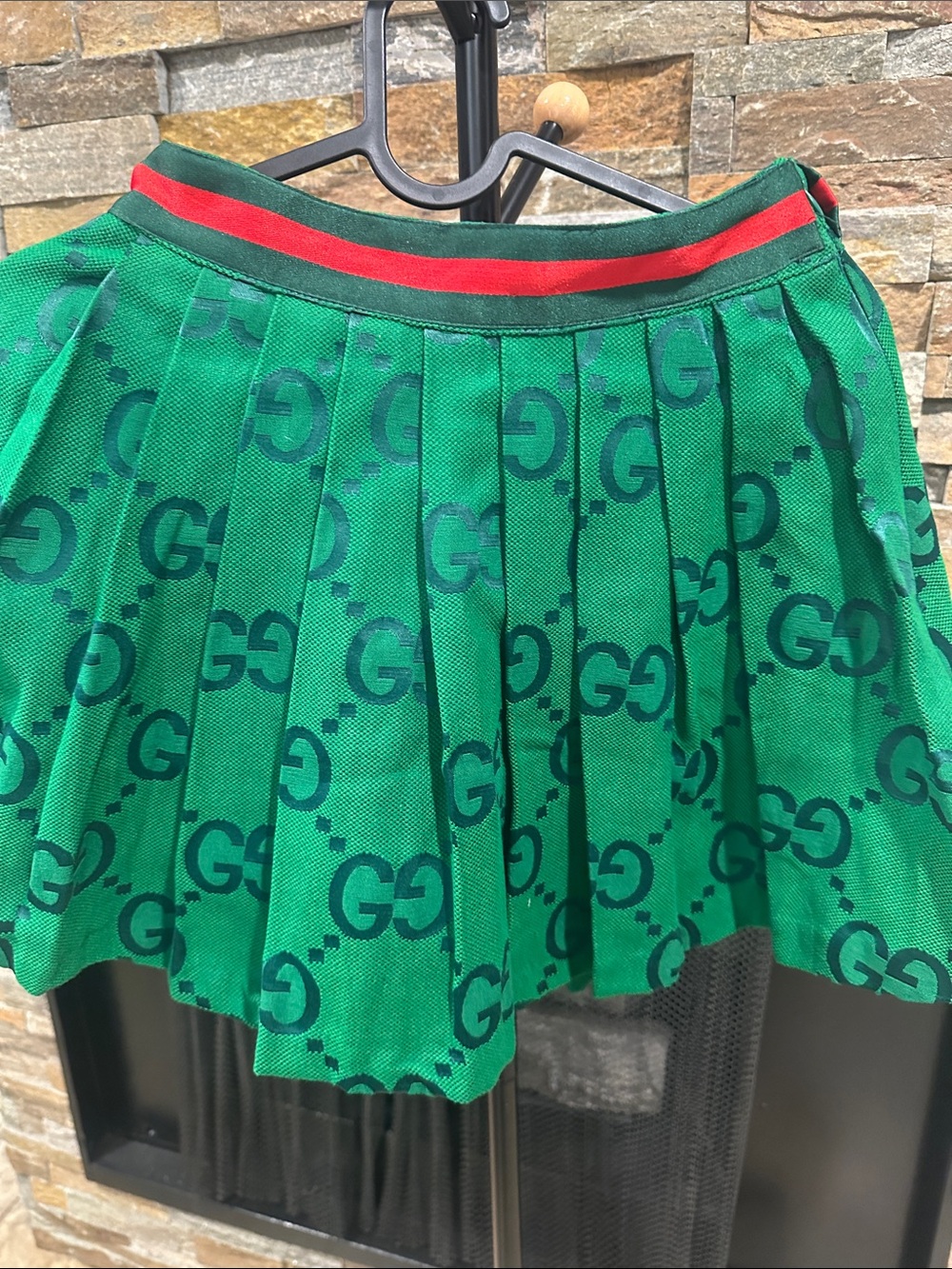 Pleated Mini Skirt with Signature Buckle size S - Picture 6 of 6